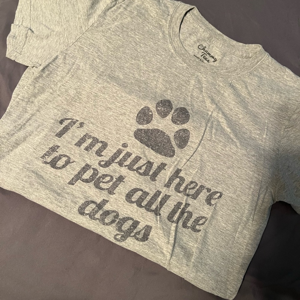 Gray Womens Graphic Tee size small